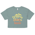 Dragons Always Know Women's Crop Tee Hoodie, Sweatshirt | CoreVibeTees.com (Image 1)