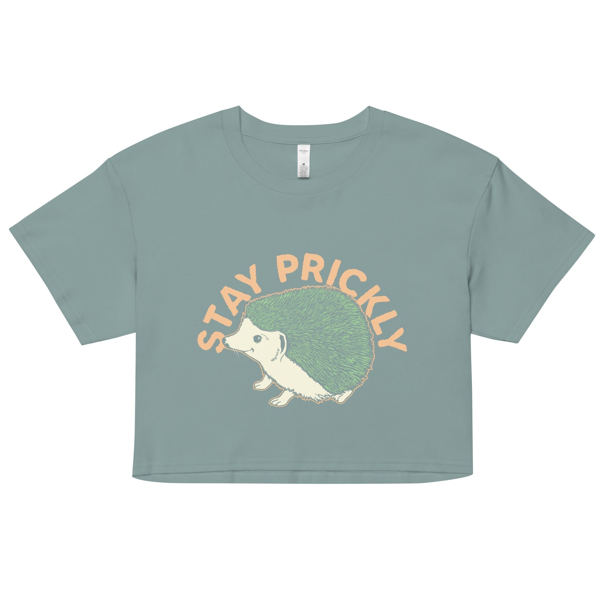 Stay Prickly Women's Crop Tee Hoodie, Sweatshirt | CoreVibeTees.com (Image 2)