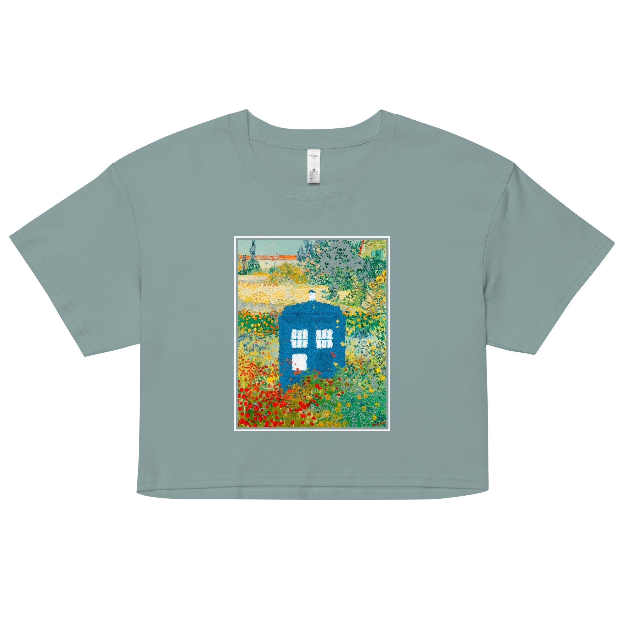 Garden In Bloom Women's Crop Tee Hoodie, Sweatshirt | CoreVibeTees.com (Image 2)