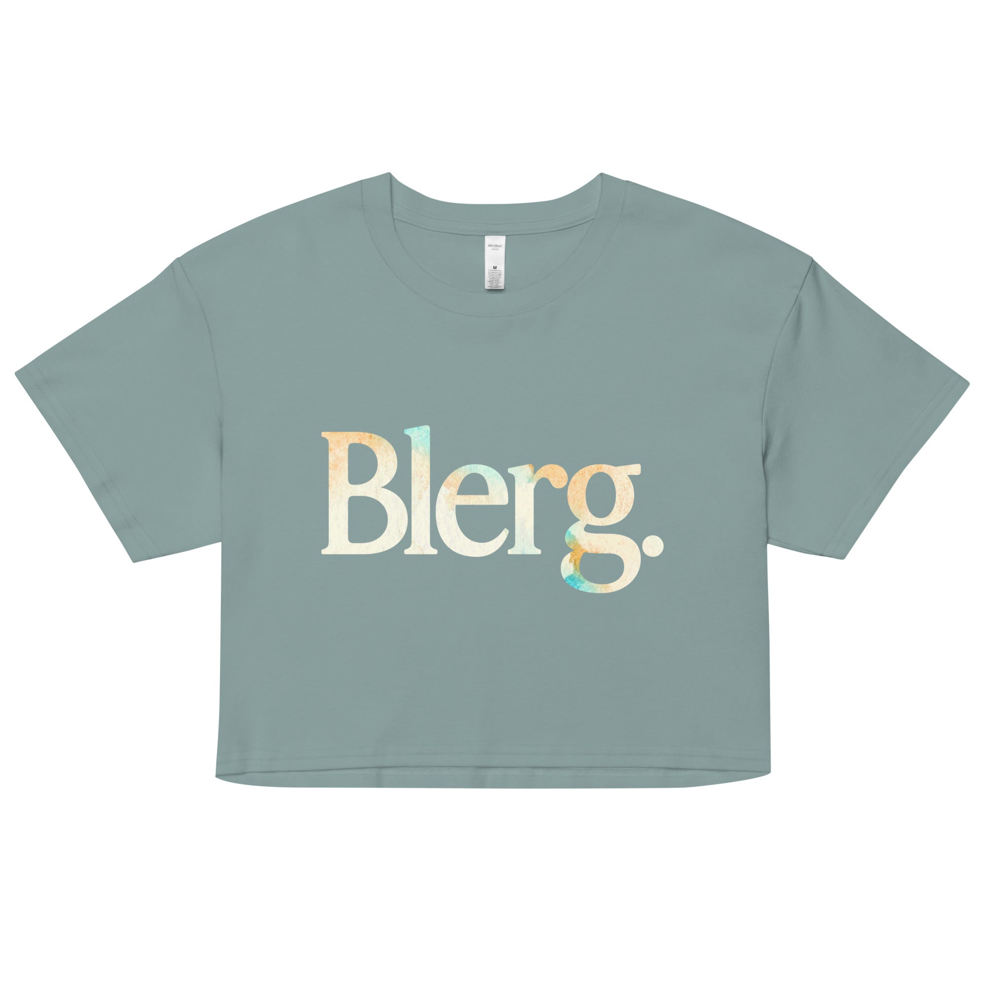 Blerg Women's Crop Tee Hoodie, Sweatshirt | CoreVibeTees.com (Image 2)