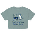 Just Wanna Have Sun Women's Crop Tee