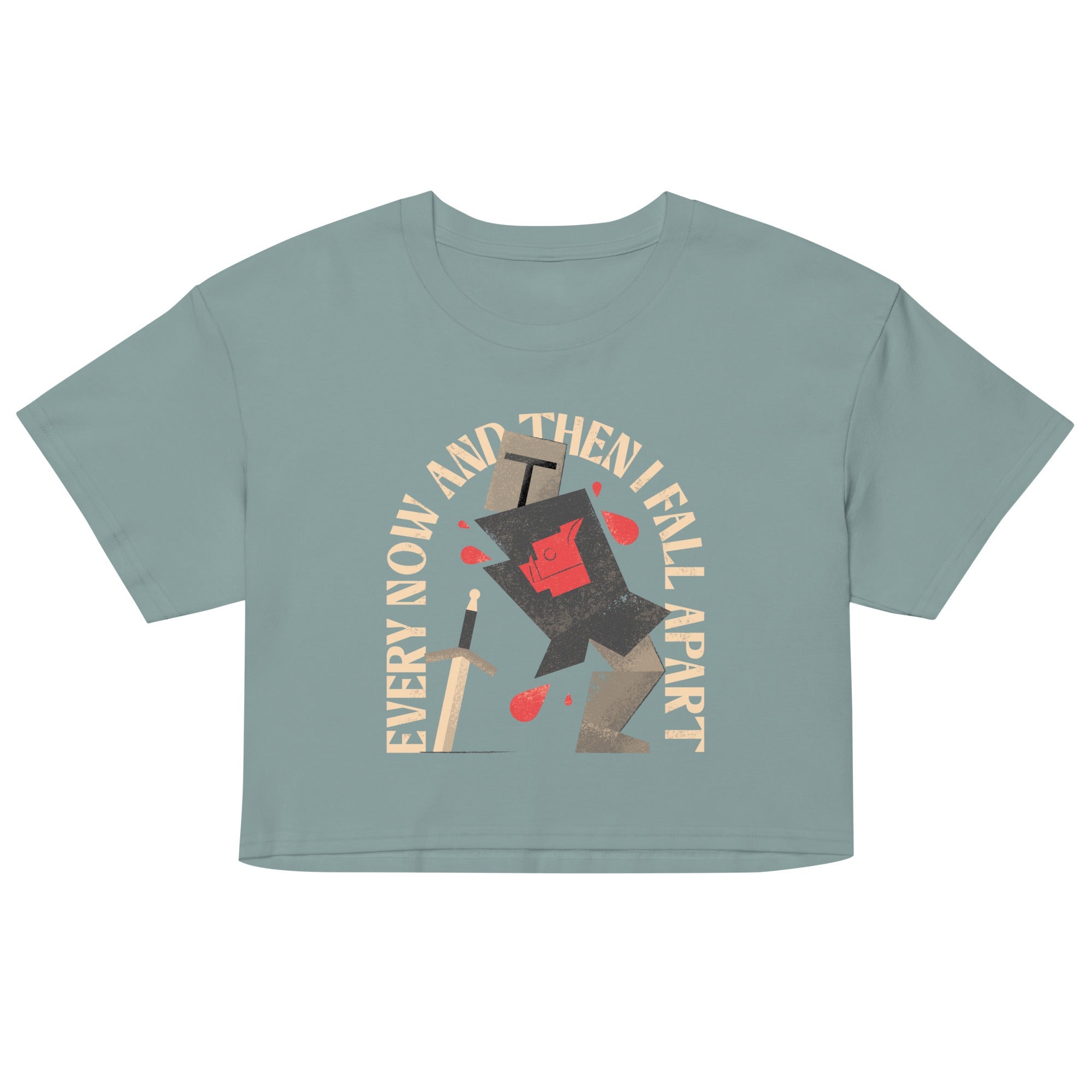 Every Now And Then I Fall Apart Knight Women's Crop Tee