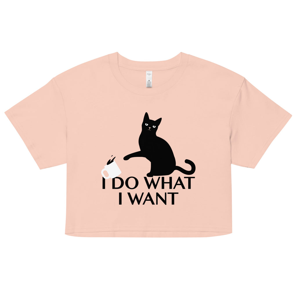 I Do What I Want Women's Crop Tee Hoodie, Sweatshirt | CoreVibeTees.com (Image 4)