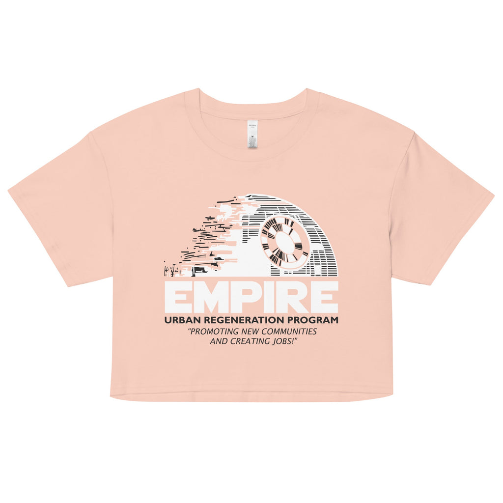 Empire Urban Regeneration Women's Crop Tee Hoodie, Sweatshirt | CoreVibeTees.com (Image 4)