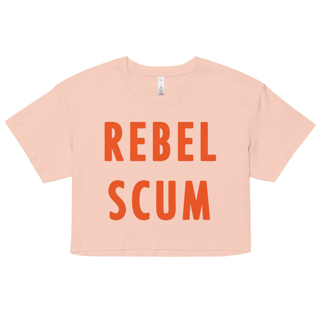 Rebel Scum Women's Crop Tee Hoodie, Sweatshirt | CoreVibeTees.com (Image 2)