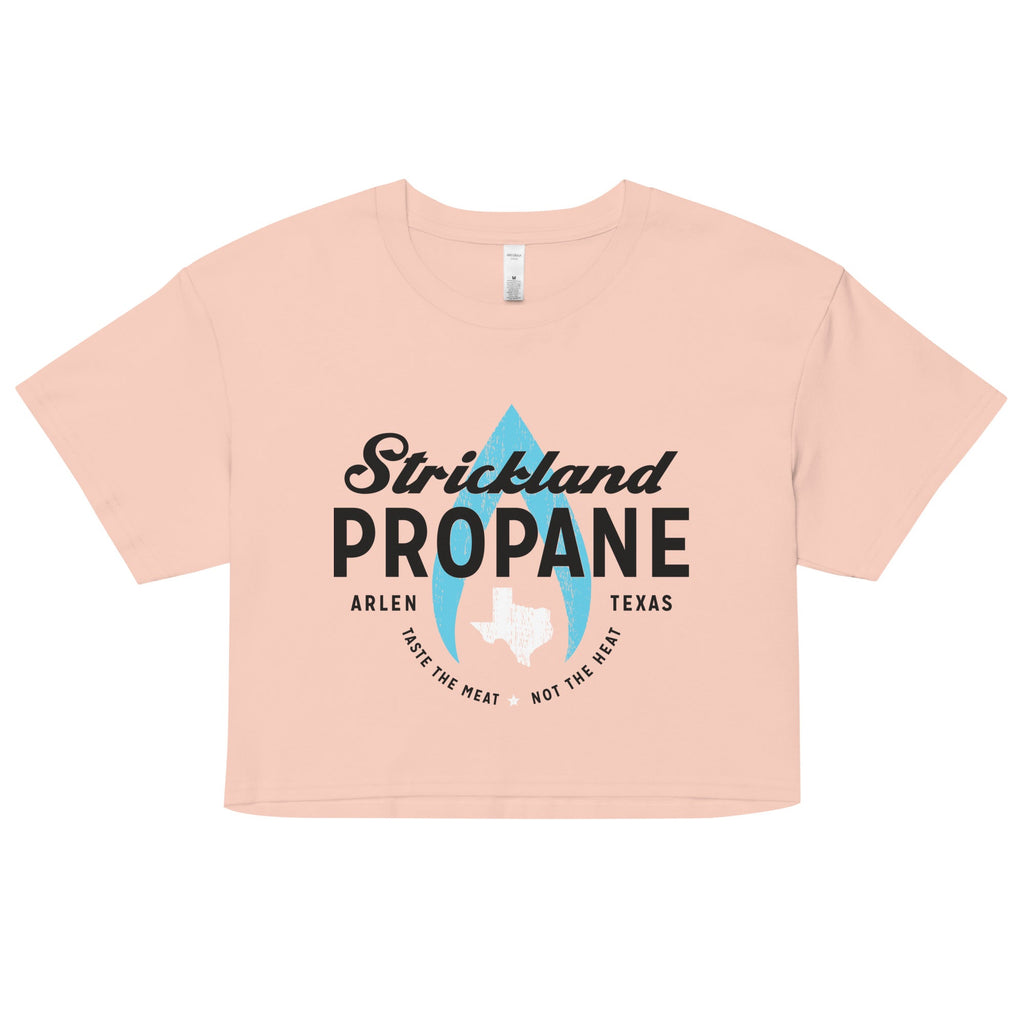 Strickland Propane Women's Crop Tee Hoodie, Sweatshirt | CoreVibeTees.com (Image 4)