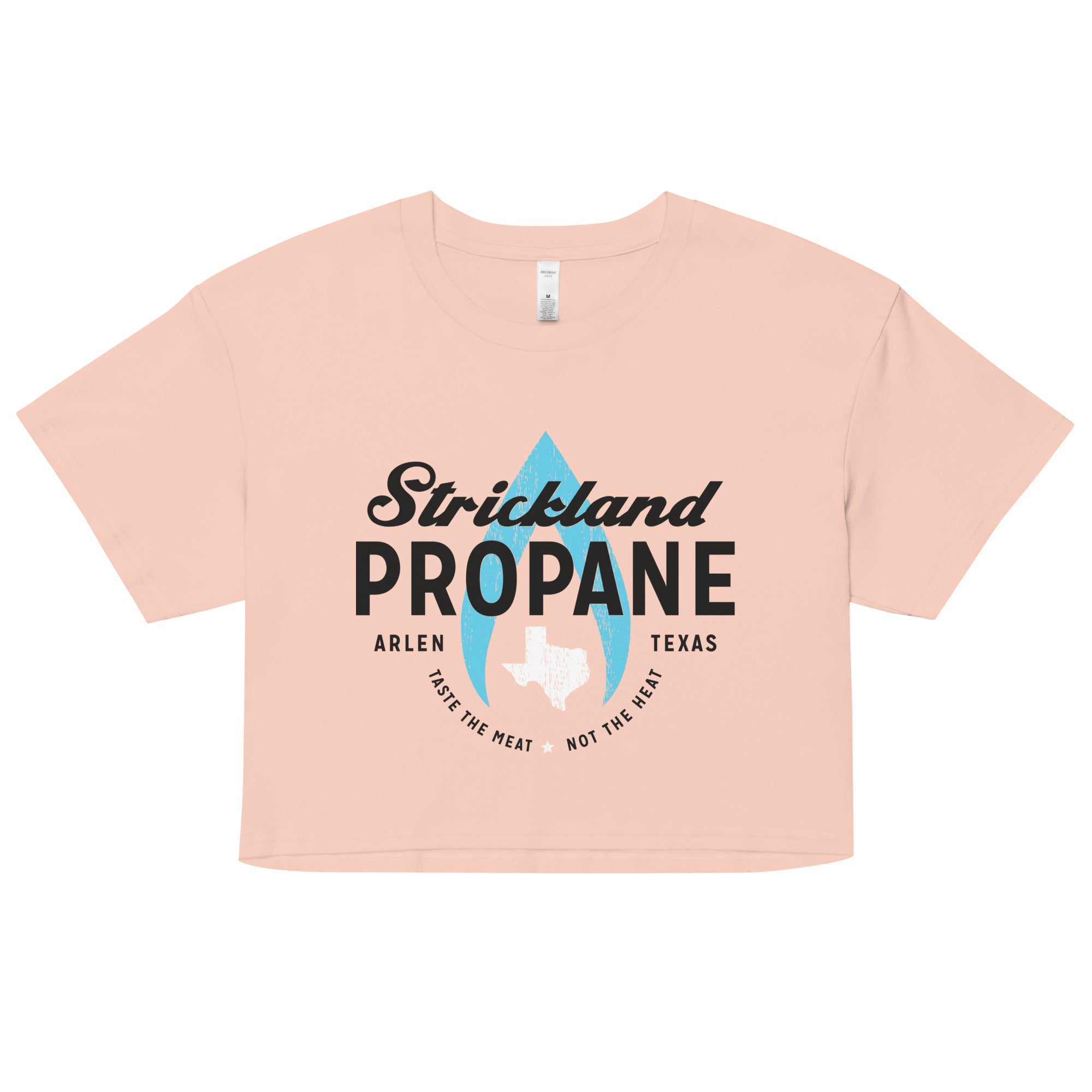 Strickland Propane Women's Crop Tee Hoodie, Sweatshirt | CoreVibeTees.com (Image 4)