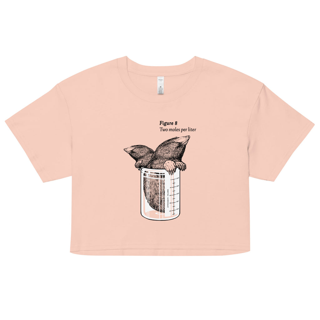 Two Moles Per Liter Women's Crop Tee Hoodie, Sweatshirt | CoreVibeTees.com (Image 1)