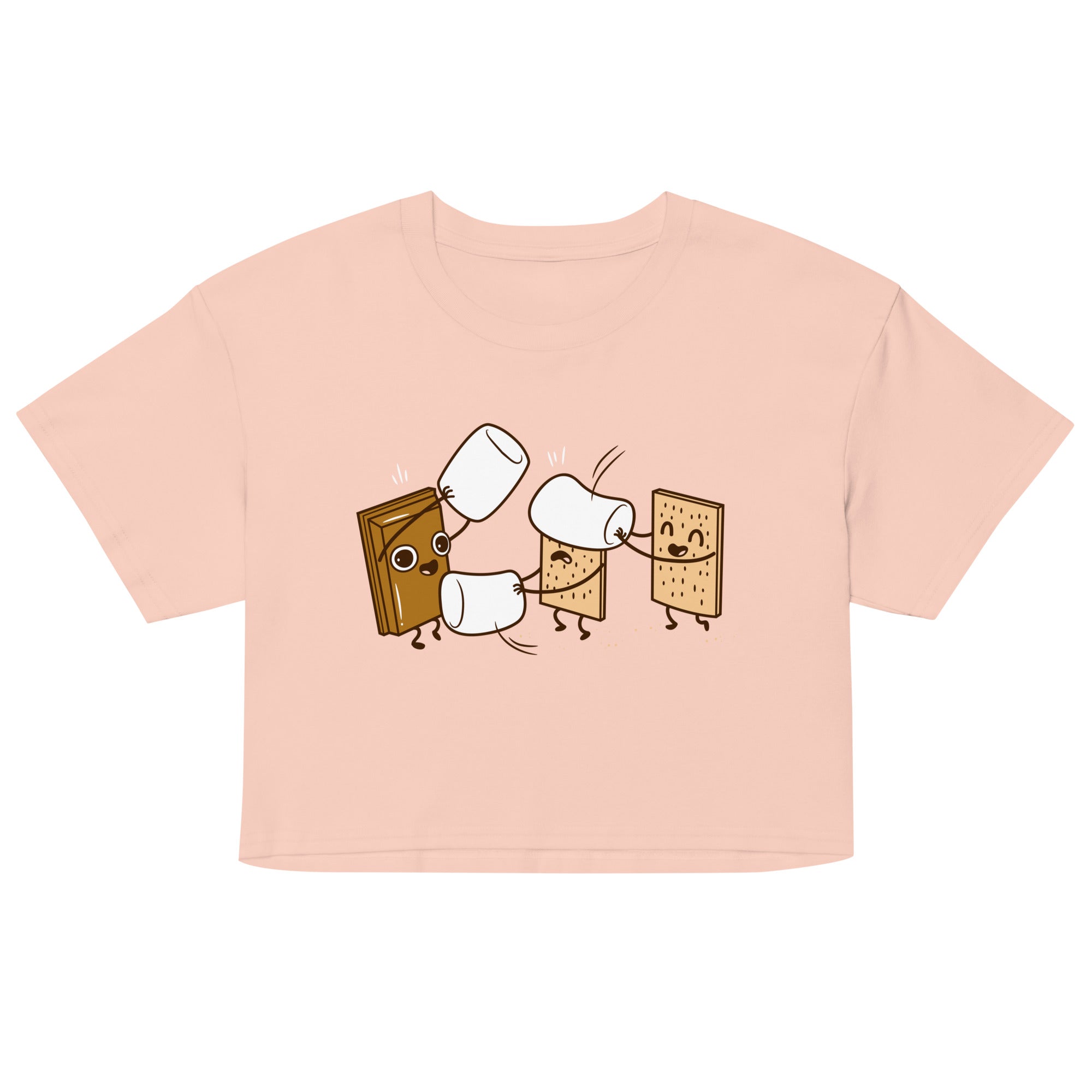 How S'mores Are Made Women's Crop Tee
