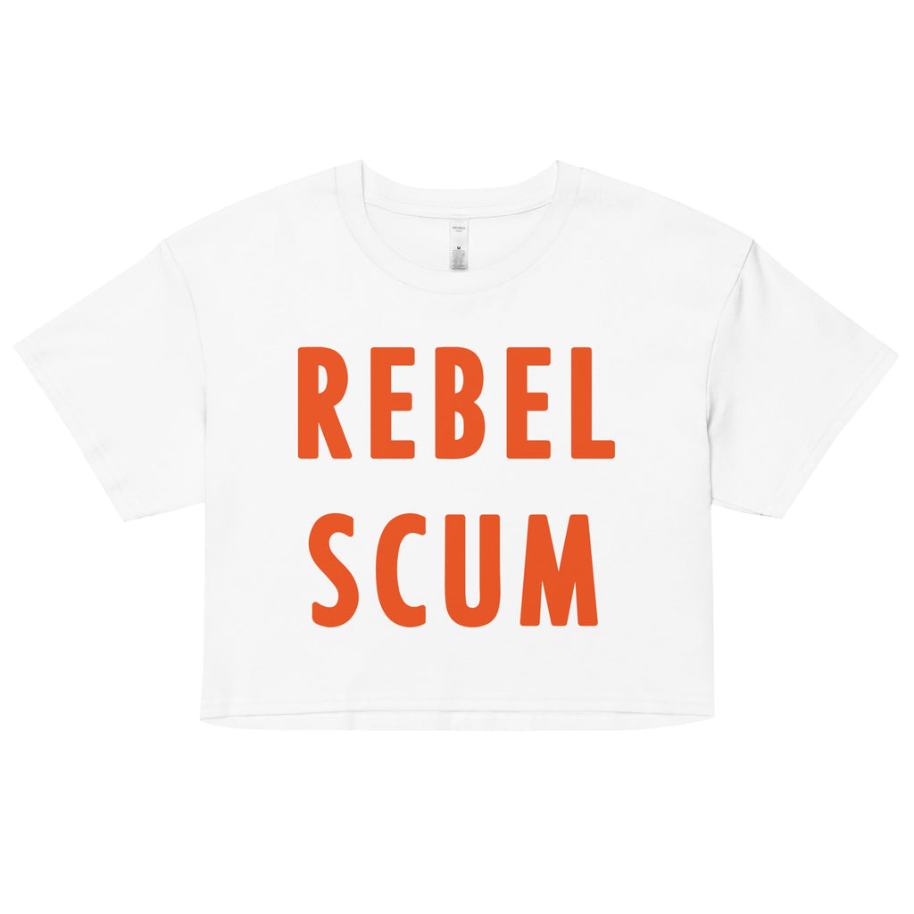 Rebel Scum Women's Crop Tee Hoodie, Sweatshirt | CoreVibeTees.com (Image 4)