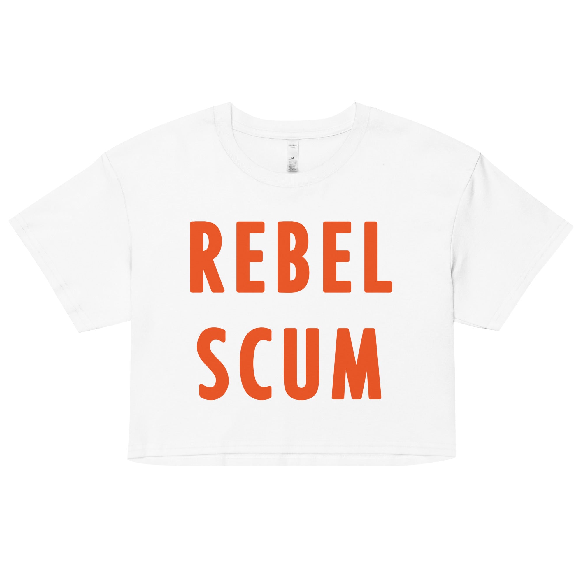 Rebel Scum Women's Crop Tee Hoodie, Sweatshirt | CoreVibeTees.com (Image 4)