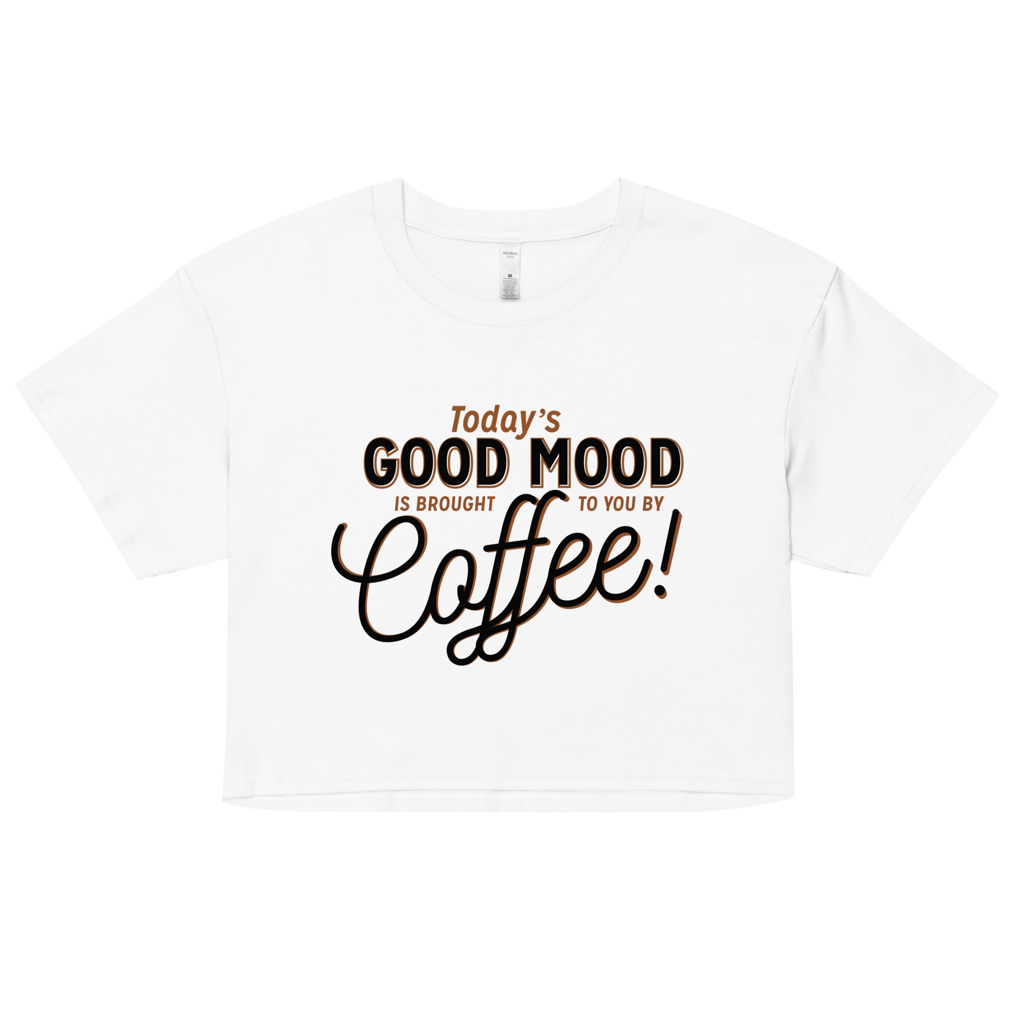 Today's Good Mood Women's Crop Tee Hoodie, Sweatshirt | CoreVibeTees.com (Image 4)