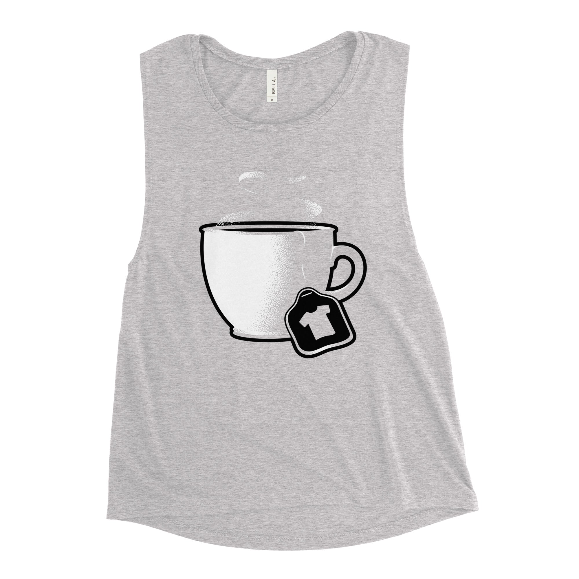 Tea Shirt Women's Muscle Tank Hoodie, Sweatshirt | CoreVibeTees.com (Image 1)