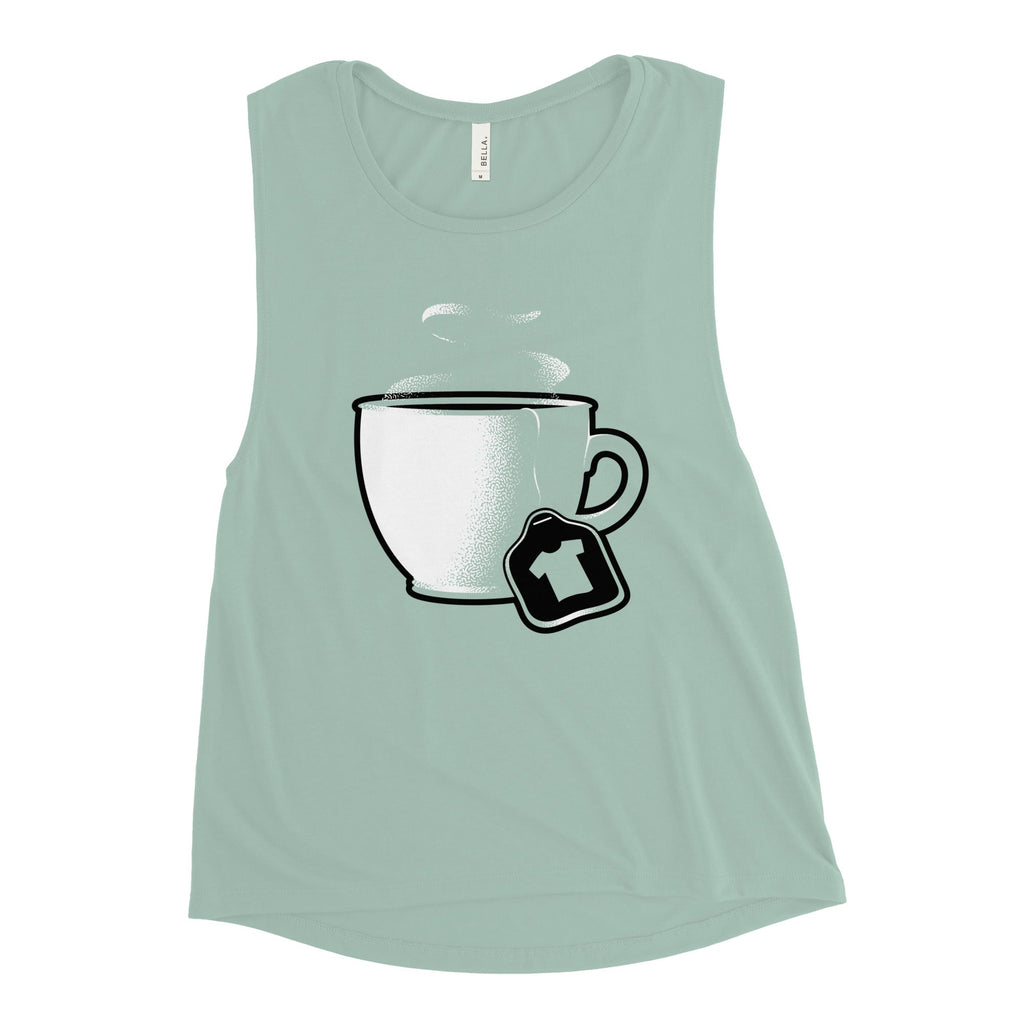 Tea Shirt Women's Muscle Tank Hoodie, Sweatshirt | CoreVibeTees.com (Image 3)