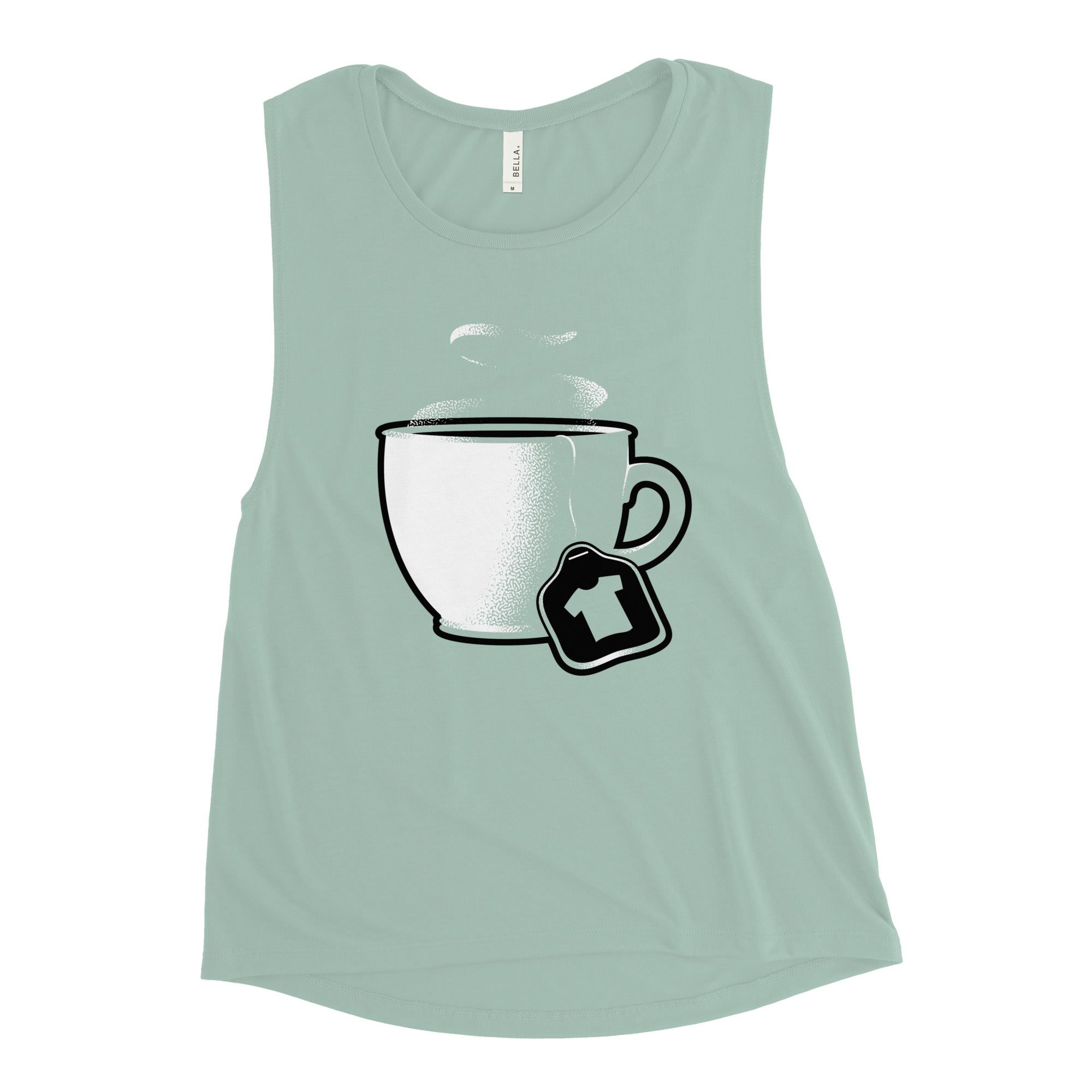 Tea Shirt Women's Muscle Tank Hoodie, Sweatshirt | CoreVibeTees.com (Image 3)