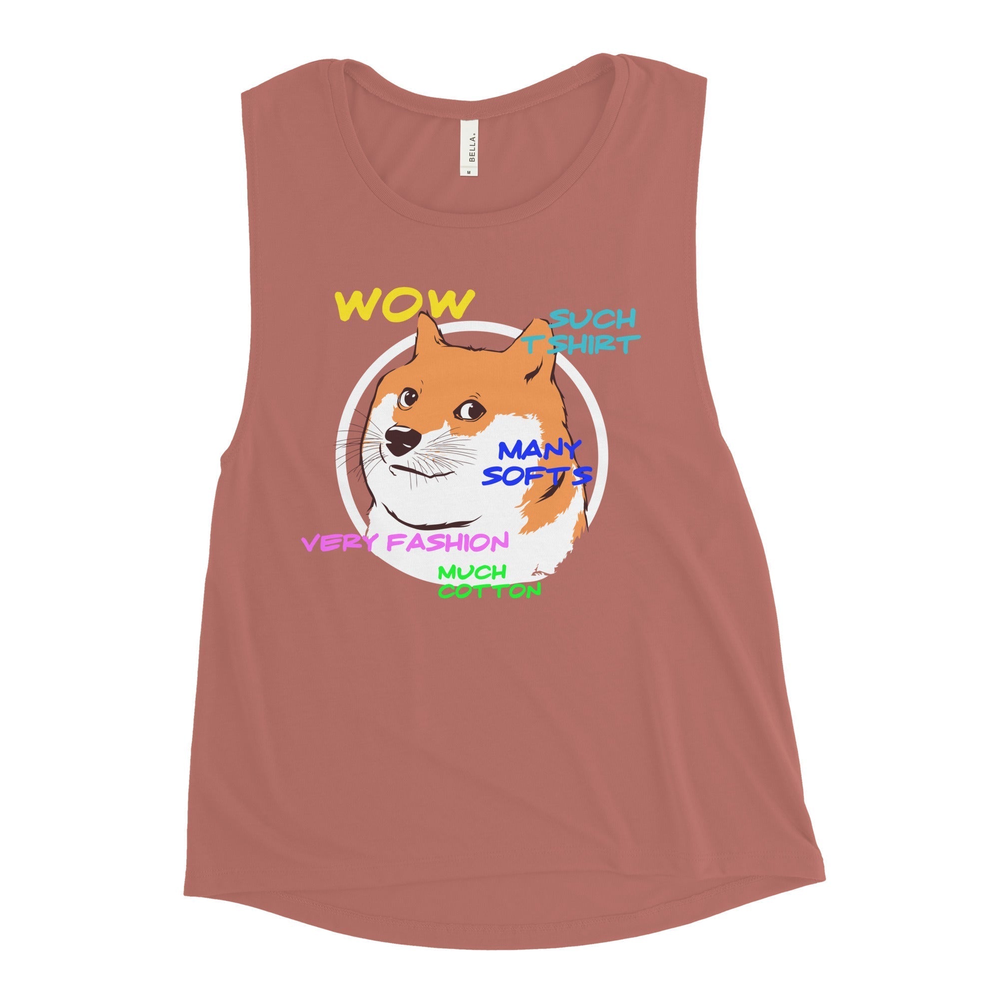 Doge Shirt Women's Muscle Tank Hoodie, Sweatshirt | CoreVibeTees.com (Image 2)