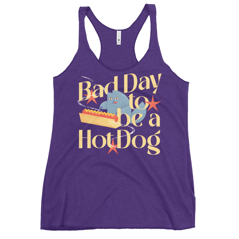 Bad Day To Be A Hot Dog Women's Racerback Tank