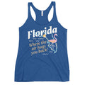 Florida Where The Air Hugs You Back Women's Racerback Tank