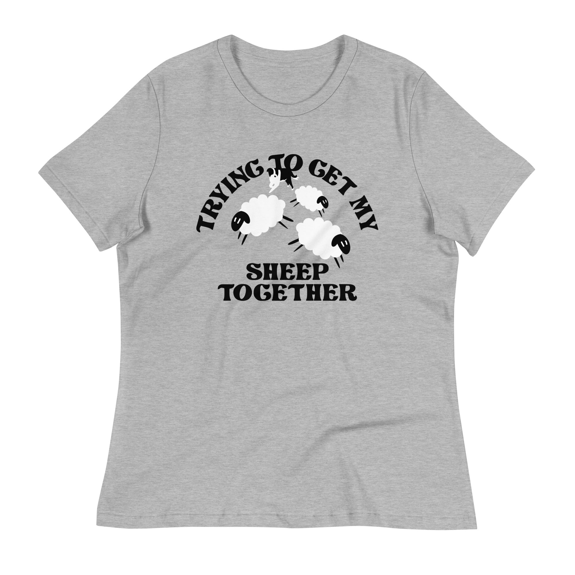 Trying To Get My Sheep Together Women's Signature Tee Hoodie, Sweatshirt | CoreVibeTees.com (Image 1)