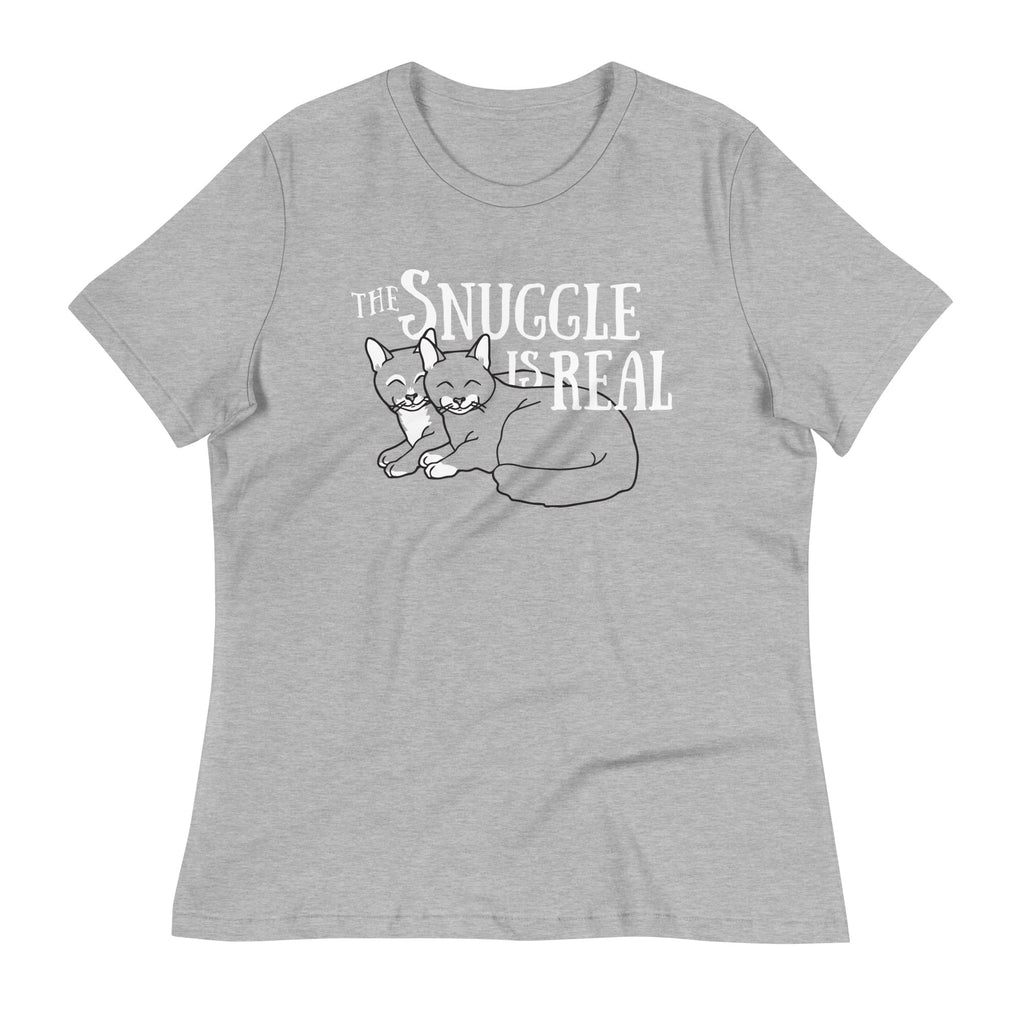 The Snuggle Is Real Women's Signature Tee Hoodie, Sweatshirt | CoreVibeTees.com (Image 1)