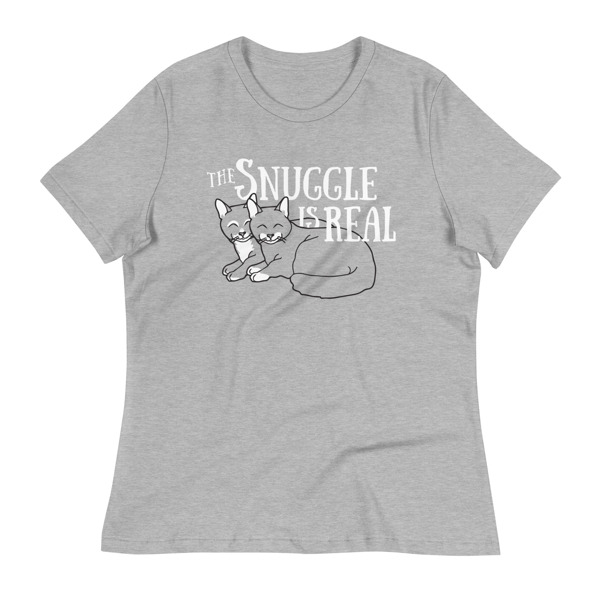 The Snuggle Is Real Women's Signature Tee Hoodie, Sweatshirt | CoreVibeTees.com (Image 1)