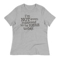 I'm Not Even Supposed To Be Here Today Women's Signature Tee Hoodie, Sweatshirt | CoreVibeTees.com (Image 1)
