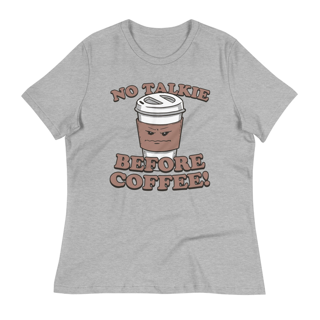 No Talkie Before Coffee! Women's Signature Tee Hoodie, Sweatshirt | CoreVibeTees.com (Image 1)