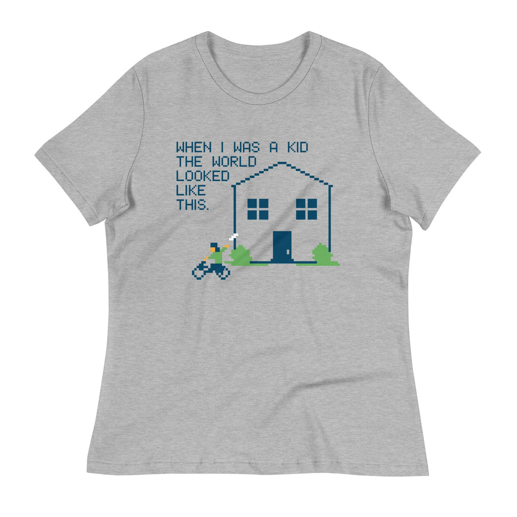 When I Was A Kid The World Women's Signature Tee Hoodie, Sweatshirt | CoreVibeTees.com (Image 3)