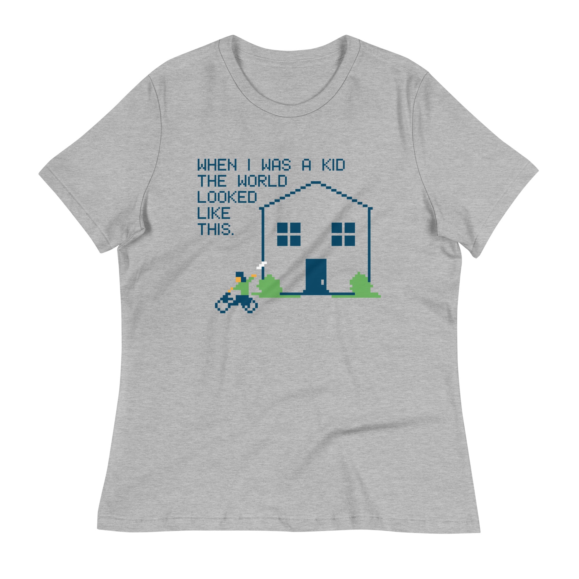 When I Was A Kid The World Women's Signature Tee Hoodie, Sweatshirt | CoreVibeTees.com (Image 3)