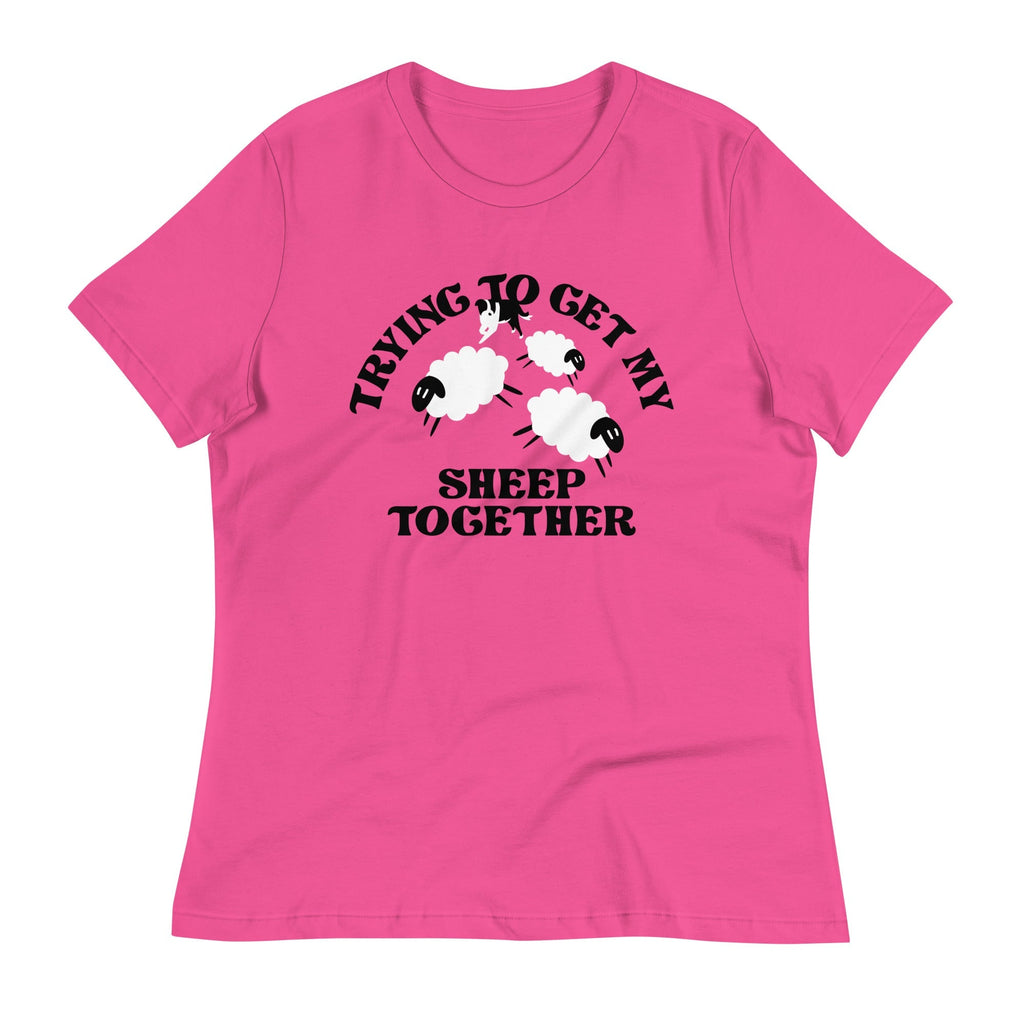 Trying To Get My Sheep Together Women's Signature Tee Hoodie, Sweatshirt | CoreVibeTees.com (Image 2)