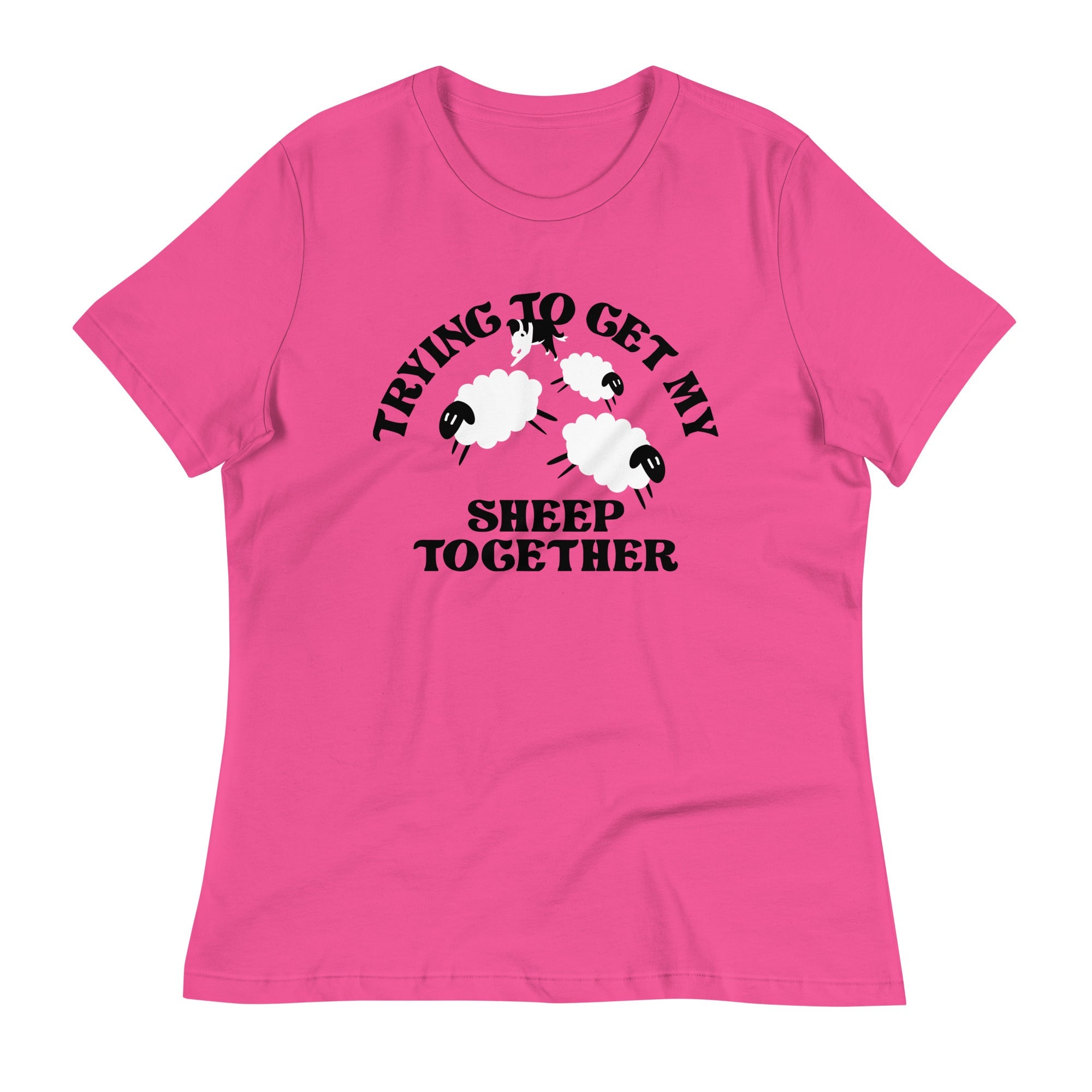 Trying To Get My Sheep Together Women's Signature Tee Hoodie, Sweatshirt | CoreVibeTees.com (Image 2)