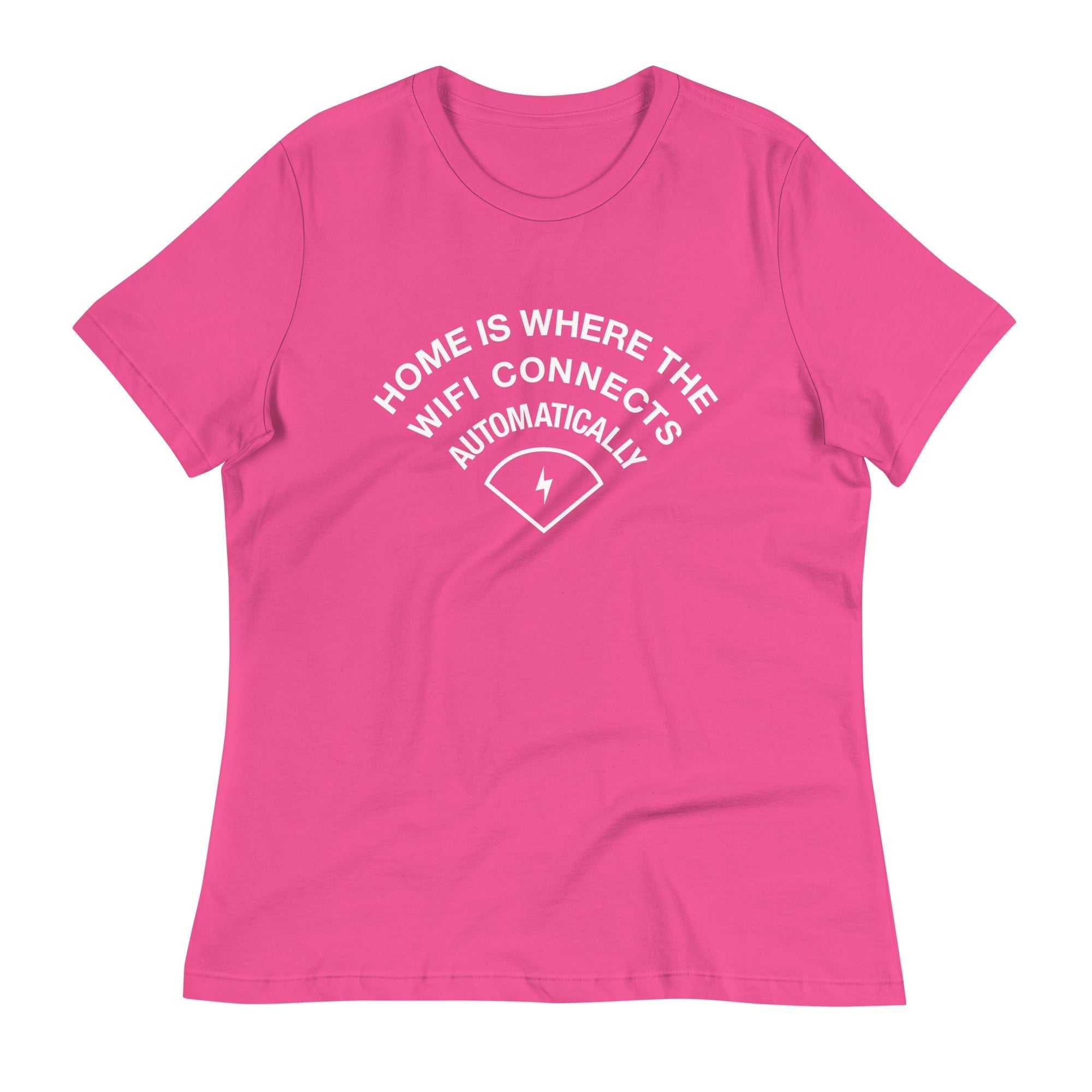 Home Is Where The WiFI Connects Automatically Women's Signature Tee Hoodie, Sweatshirt | CoreVibeTees.com (Image 4)