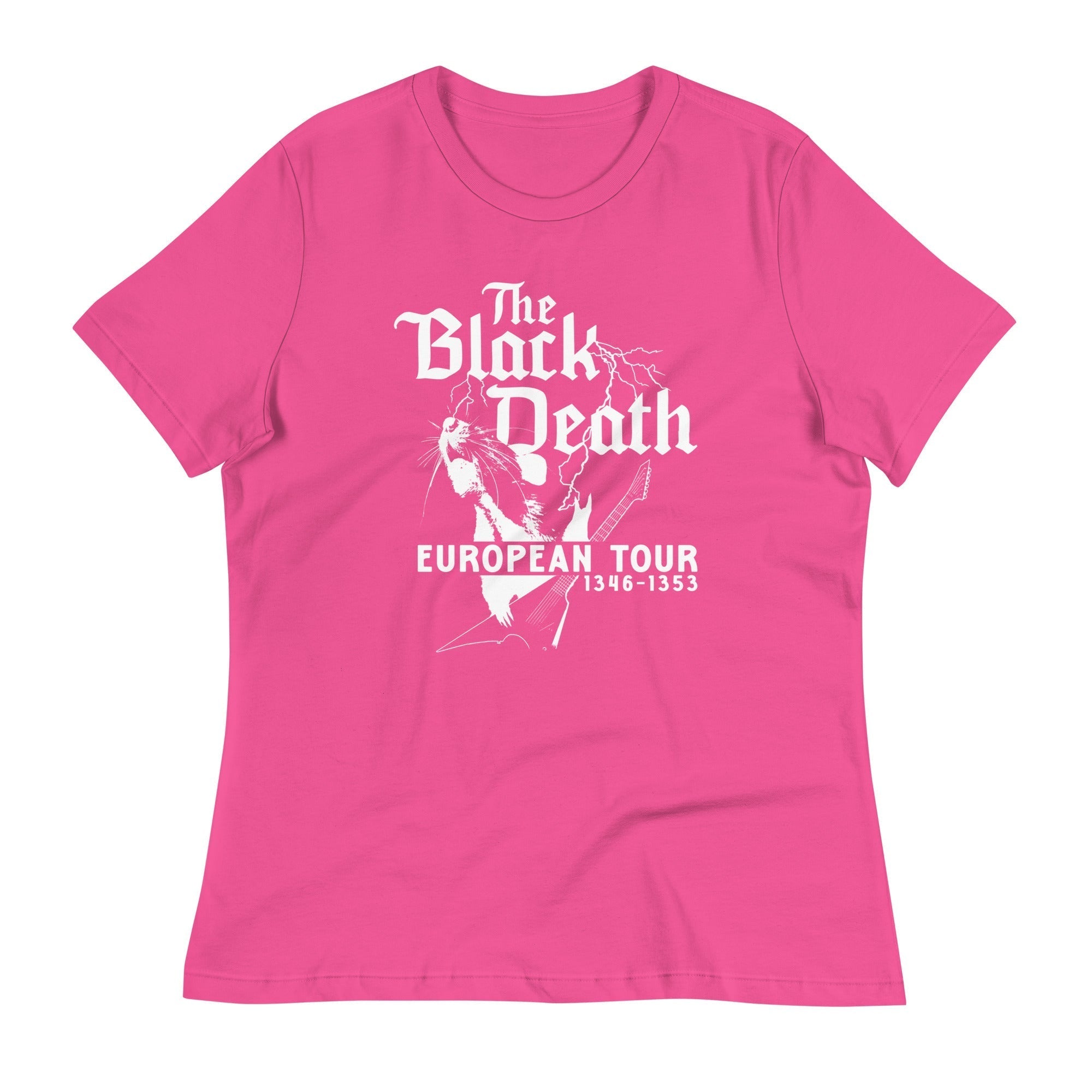 The Black Death European Tour Women's Signature Tee Hoodie, Sweatshirt | CoreVibeTees.com (Image 4)