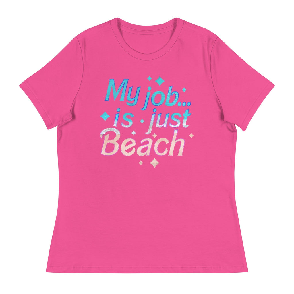 My Job Is Just Beach Women's Signature Tee Hoodie, Sweatshirt | CoreVibeTees.com (Image 4)