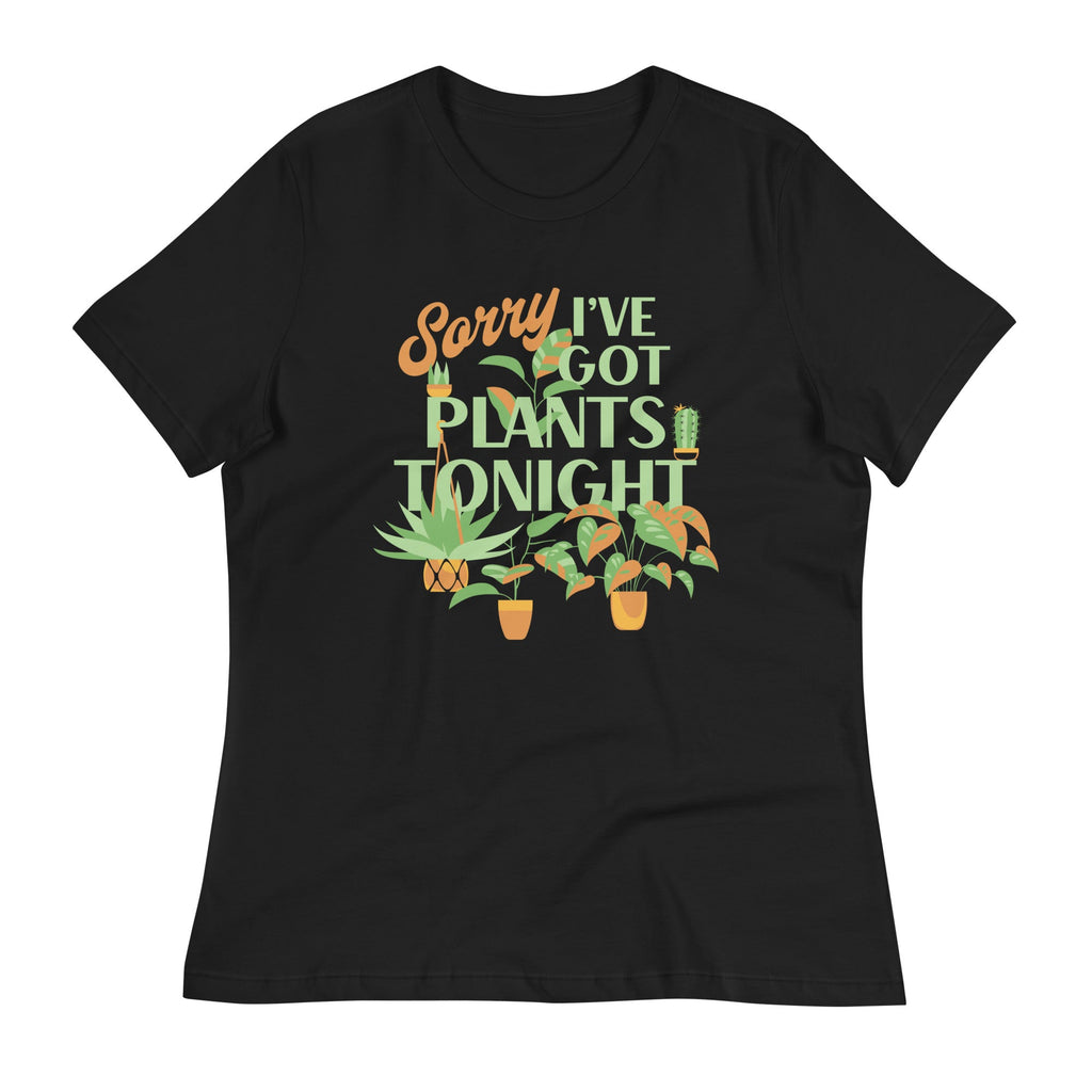 Sorry I've Got Plants Tonight Women's Signature Tee Hoodie, Sweatshirt | CoreVibeTees.com (Image 3)