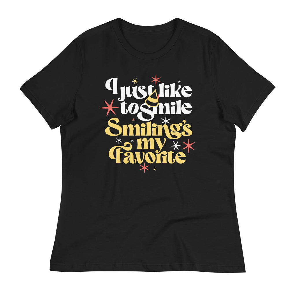 I Just Like To Smile Smiling's My Favorite Women's Signature Tee Hoodie, Sweatshirt | CoreVibeTees.com (Image 3)
