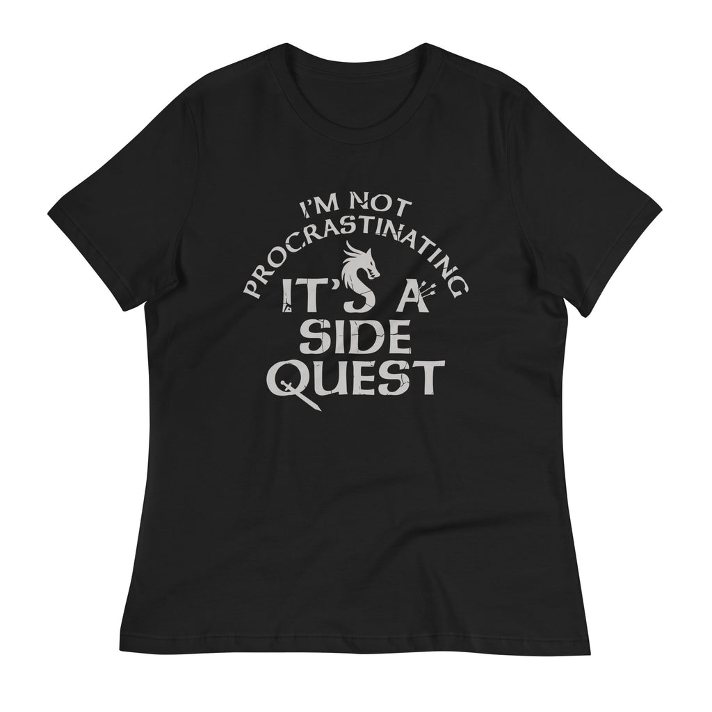 I'm Not Procrastinating, It's A Side Quest Women's Signature Tee Hoodie, Sweatshirt | CoreVibeTees.com (Image 1)