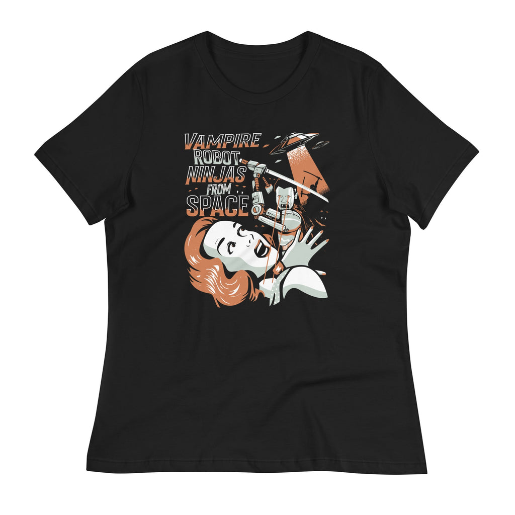 Vampire Robot Ninja From Space Women's Signature Tee Hoodie, Sweatshirt | CoreVibeTees.com (Image 1)