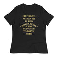 Cheers To Whoever Is This Moderation Women's Signature Tee Hoodie, Sweatshirt | CoreVibeTees.com (Image 1)