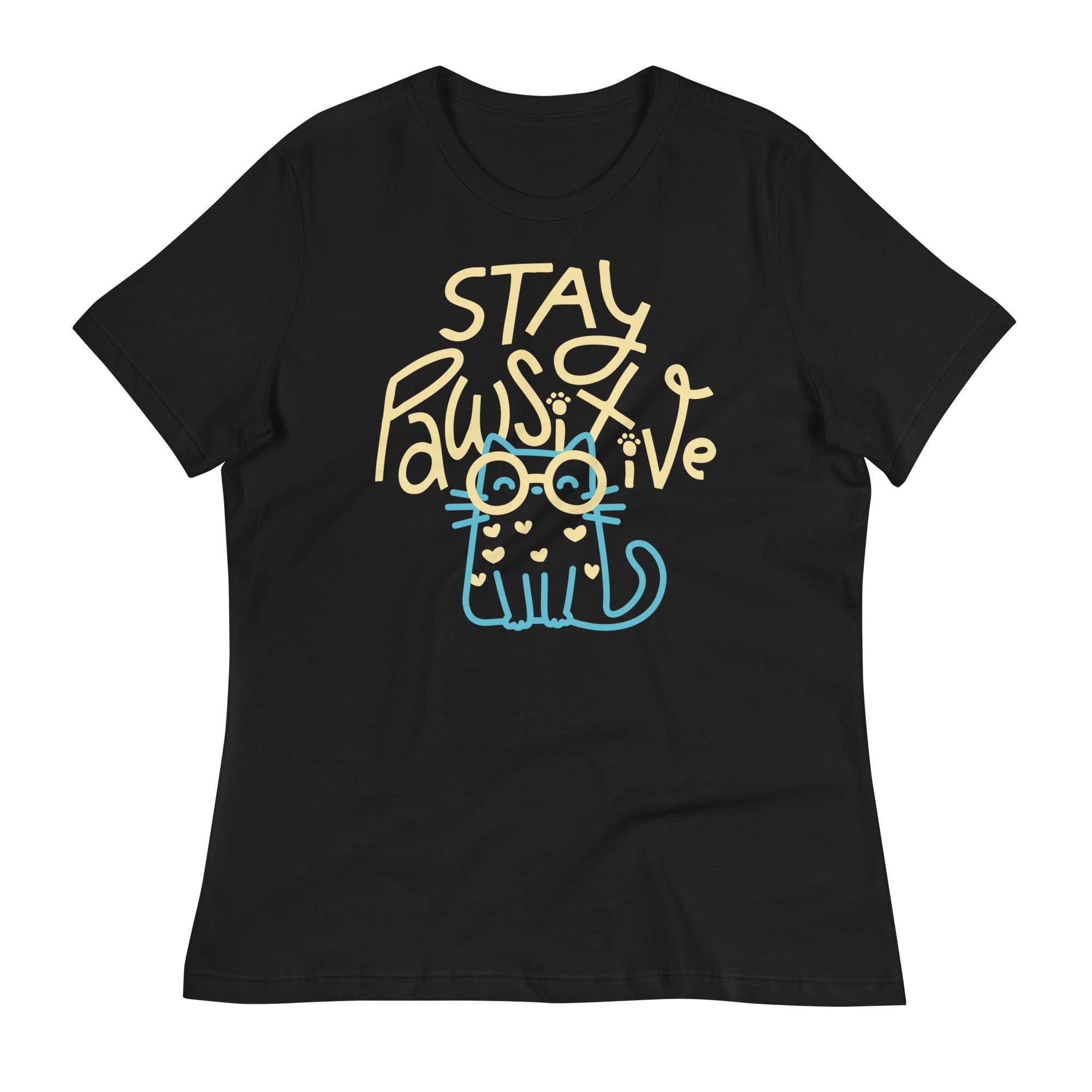 Stay Pawsitive Women's Signature Tee Hoodie, Sweatshirt | CoreVibeTees.com (Image 2)