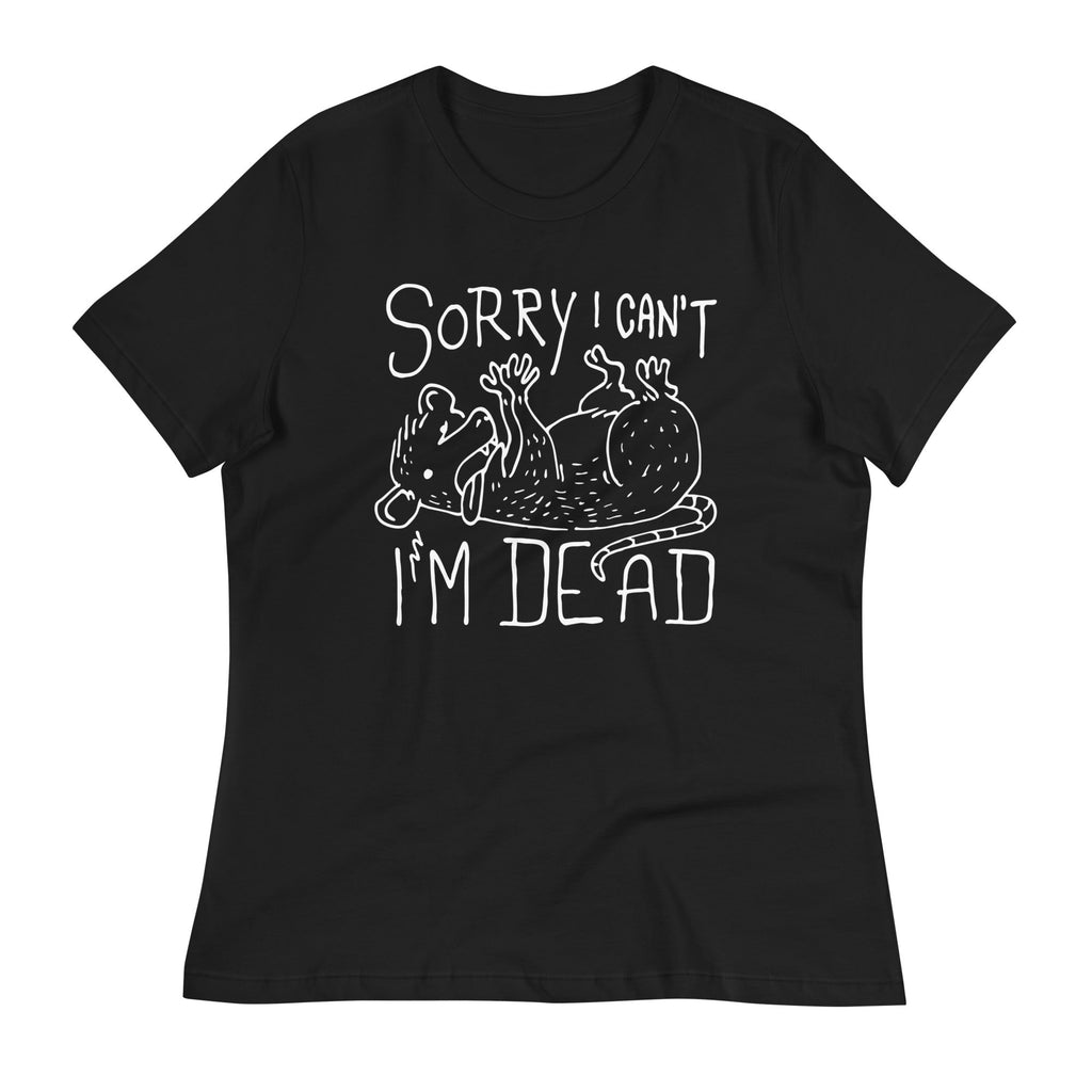 Sorry I Can't I'm Dead Women's Signature Tee Hoodie, Sweatshirt | CoreVibeTees.com (Image 1)