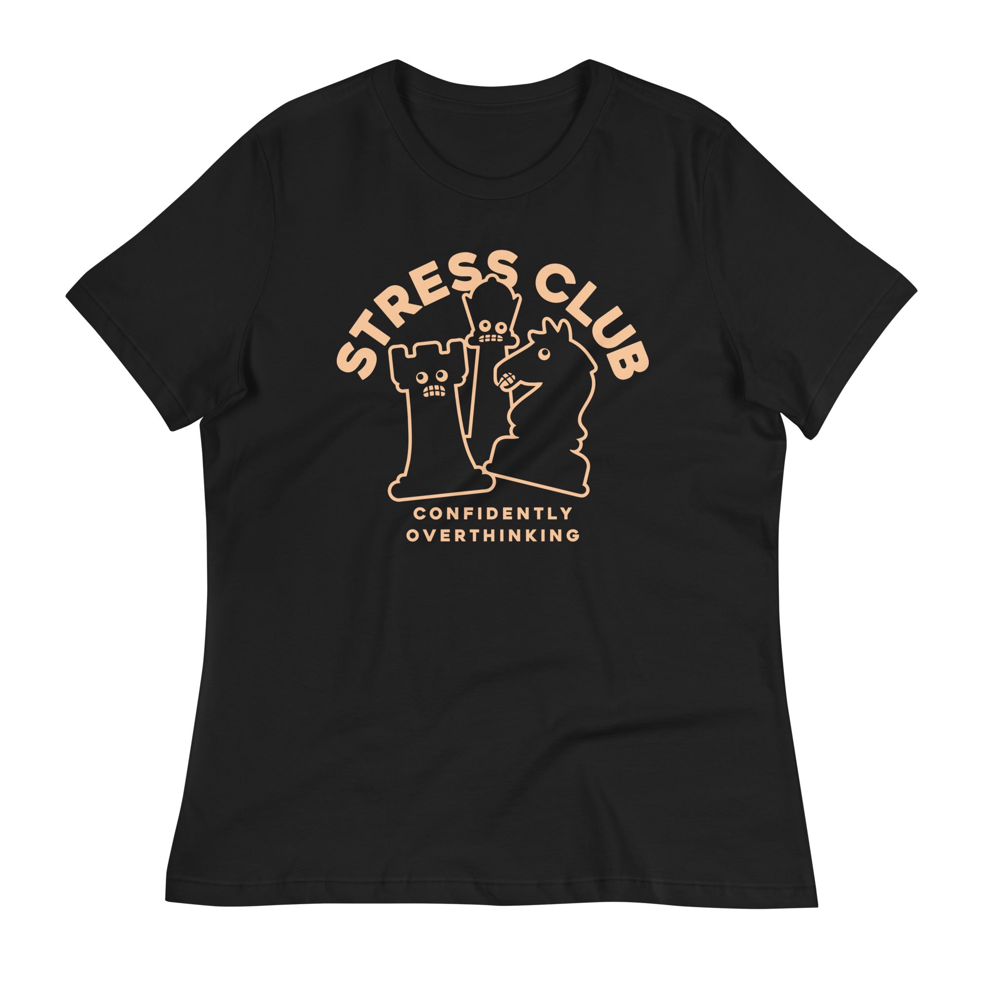 Stress Club Women's Signature Tee Hoodie, Sweatshirt | CoreVibeTees.com (Image 1)