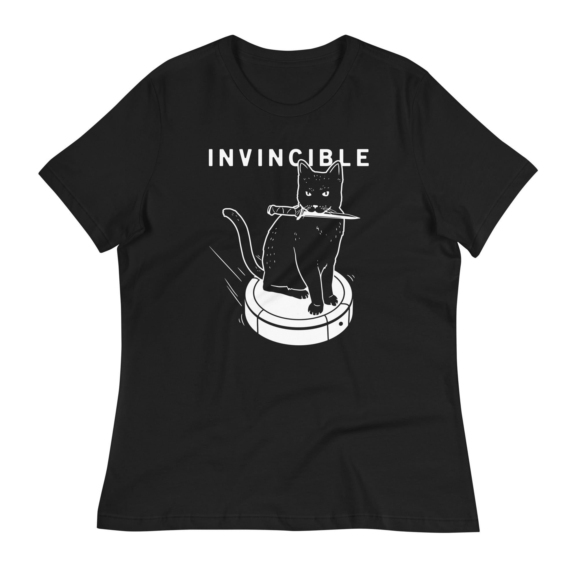 Invincible Cat Women's Signature Tee Hoodie, Sweatshirt | CoreVibeTees.com (Image 1)