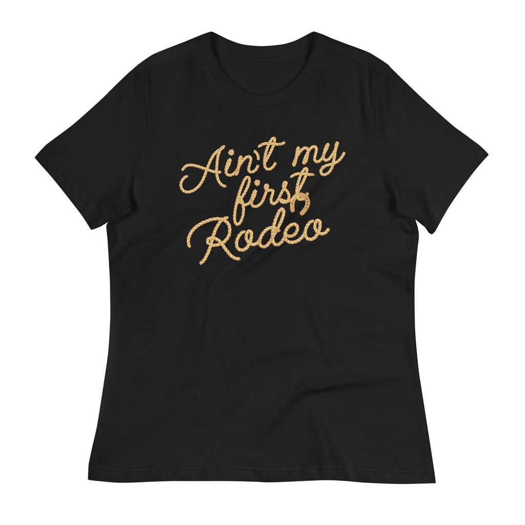 Ain't My First Rodeo Women's Signature Tee Hoodie, Sweatshirt | CoreVibeTees.com (Image 3)