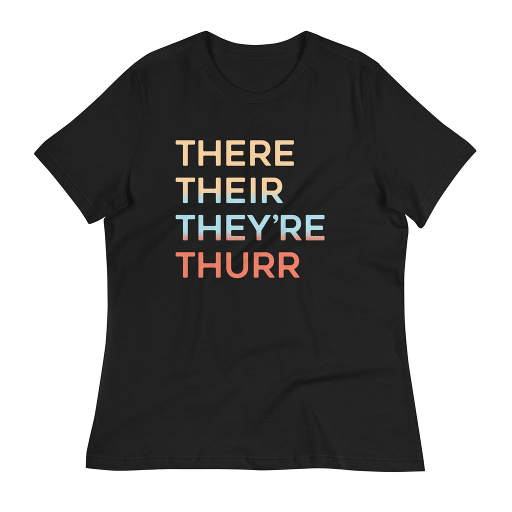 There Their They're Thurr Women's Signature Tee Hoodie, Sweatshirt | CoreVibeTees.com (Image 1)