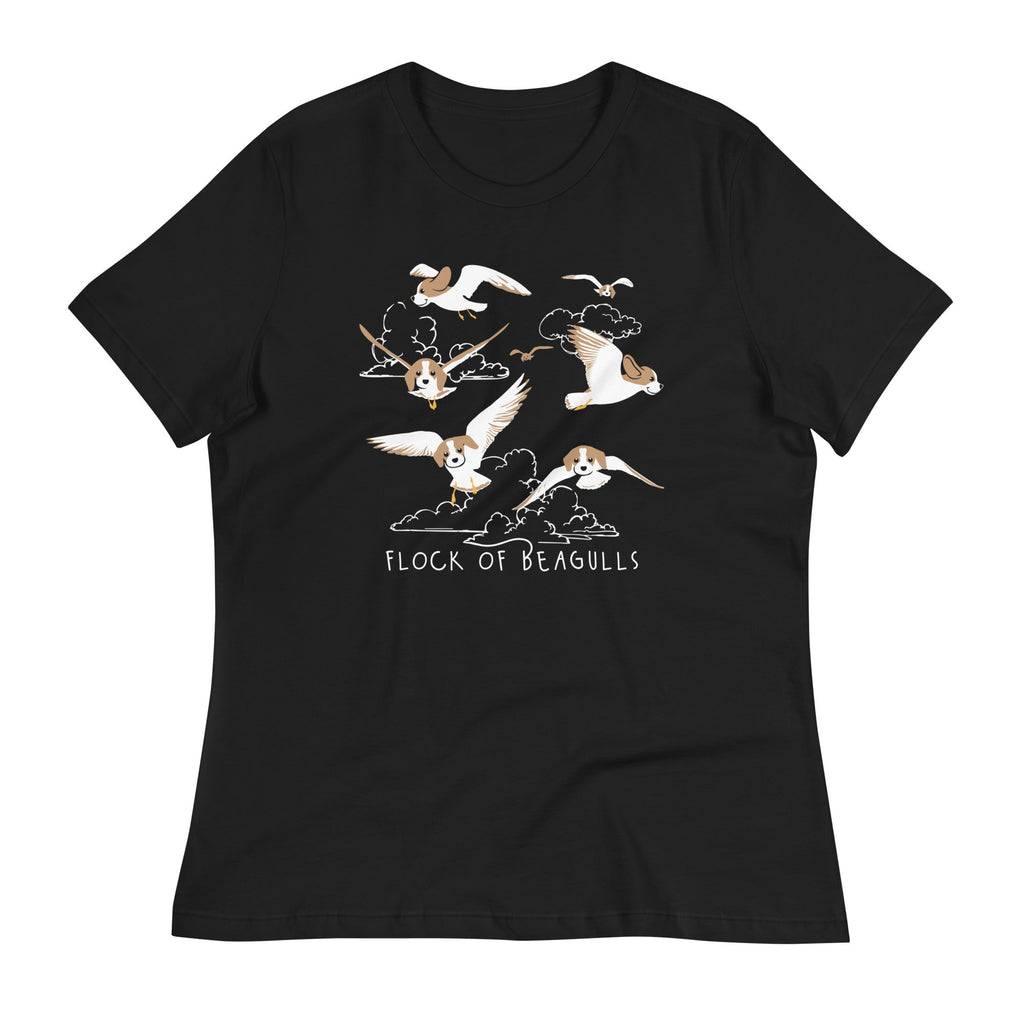 Flock Of Beagulls Women's Signature Tee Hoodie, Sweatshirt | CoreVibeTees.com (Image 3)