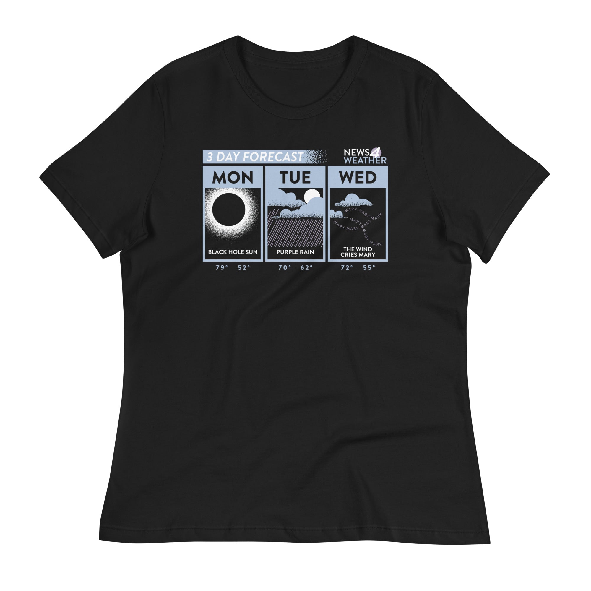3 Day Forecast Women's Signature Tee Hoodie, Sweatshirt | CoreVibeTees.com (Image 1)