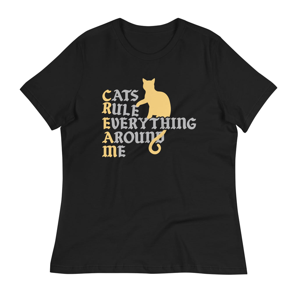 Cats Rule Everything Around Me Women's Signature Tee Hoodie, Sweatshirt | CoreVibeTees.com (Image 1)