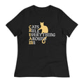 Cats Rule Everything Around Me Women's Signature Tee Hoodie, Sweatshirt | CoreVibeTees.com (Image 1)