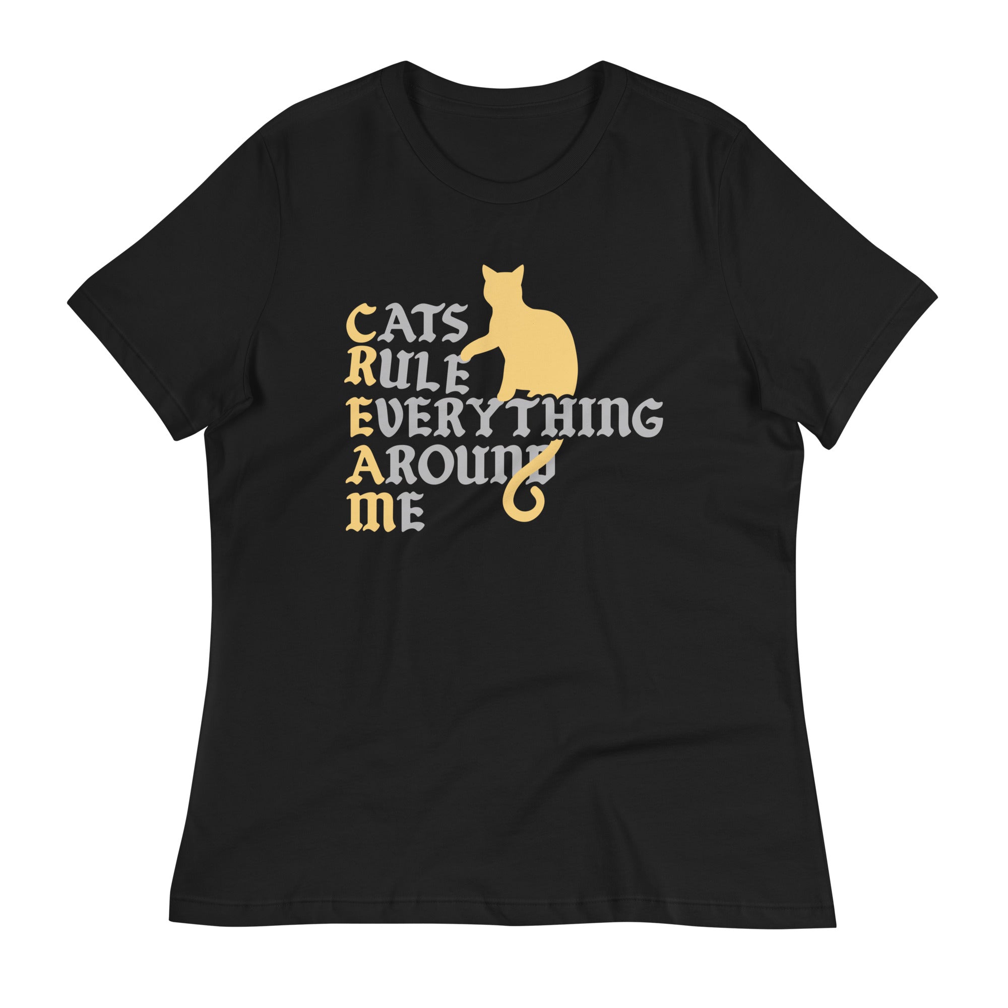 Cats Rule Everything Around Me Women's Signature Tee Hoodie, Sweatshirt | CoreVibeTees.com (Image 1)